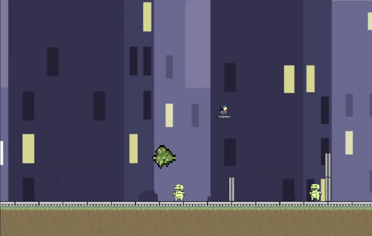 A gameplay snippet of SoulSkate, the game prototype.